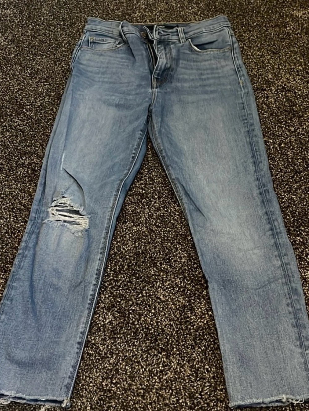 Hudson Holly Skinny -Light Blue Distressed Denim Jeans